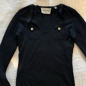 Viktor &Rolf military style black wool blend